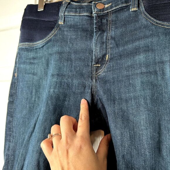7 For All Mankind Mama J Eco Sublime Blue Skinny Maternity Jeans Women's Size 29 - Picture 4 of 14